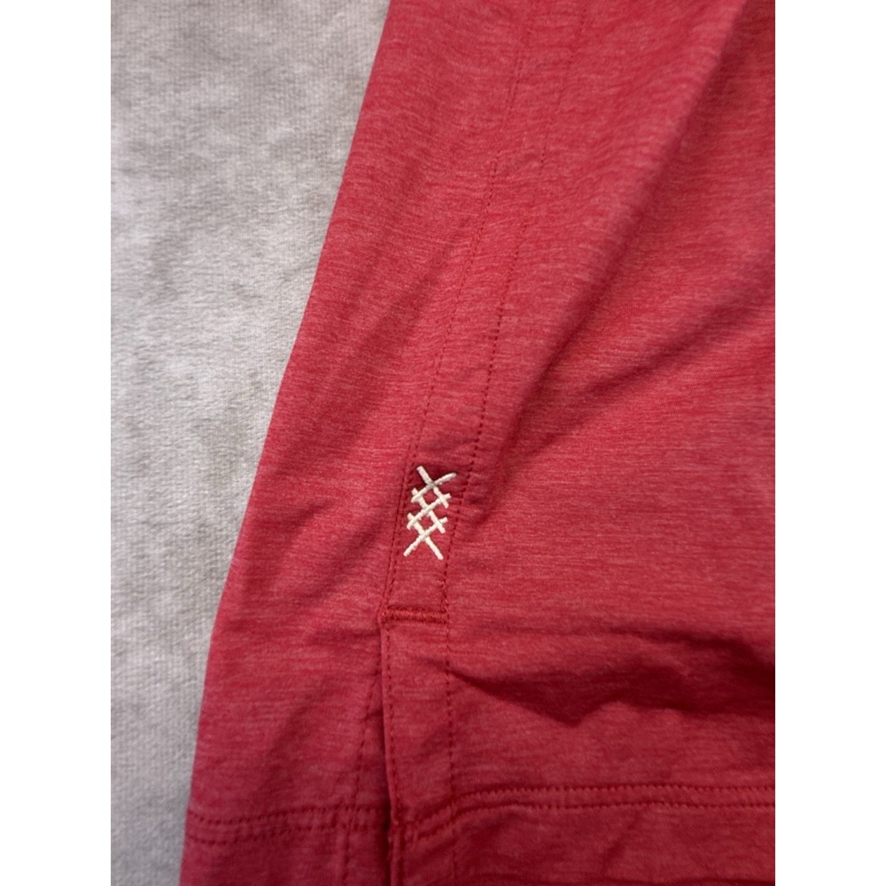 Rhone Men's Medium Lined Running Shorts Red Athletic Stretch Zip Pocket 5" Gym - Picture 11 of 12